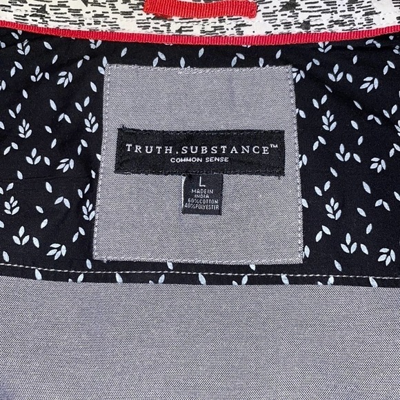 TRUTH.SUBSTANCE | Mens' short-sleeved button down shirt in grey Size Large - Picture 7 of 12